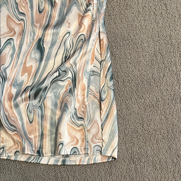 🩷 4th + Reckless XS Abstract Patterned Midi Skirt Side Zipper - Picture 4 of 6